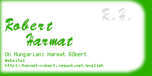 robert harmat business card